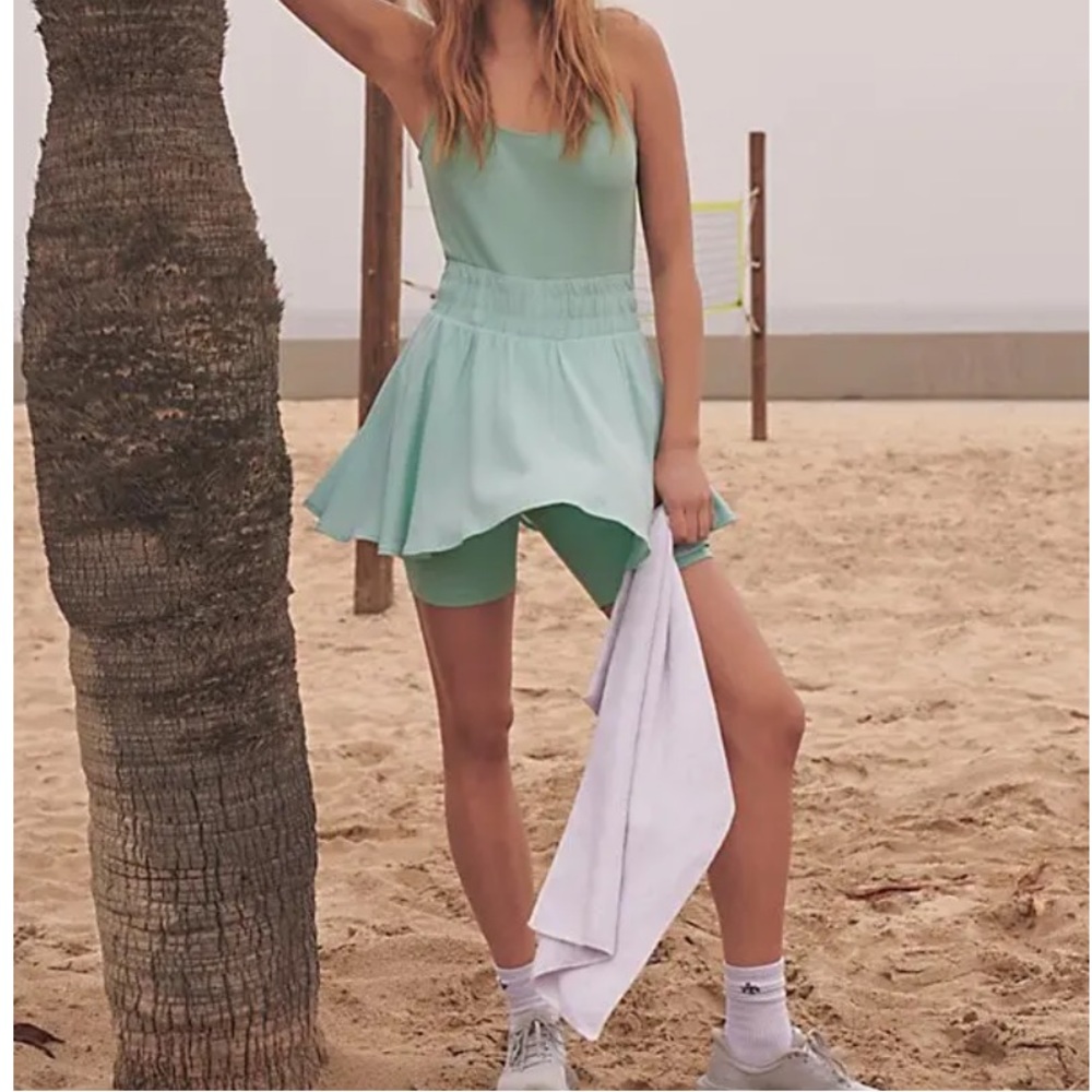 NWT Free People Movement Full Court Tennis Onsie Skort Shorts/Dress XS Z162